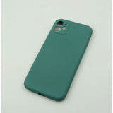 Husa protectie Flippy compatibila cu Apple iPhone 12 Liquid Silicone Case Verde - vivimall.ro