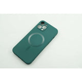 Husa protectie Flippy compatibila cu Apple iPhone 12 Mag Safe Silicone Verde - vivimall.ro