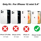 Husa protectie Flippy compatibila cu Apple iPhone 12 Mini Liquid Silicone Ring cu suport rotativ Rosu - vivimall.ro