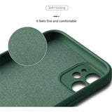 Husa protectie Flippy compatibila cu Apple iPhone 12 Mini Liquid Silicone Ring cu suport rotativ Verde - vivimall.ro