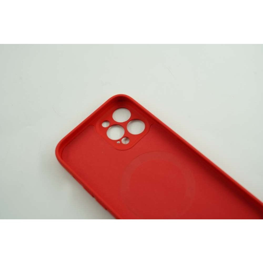 Husa protectie Flippy compatibila cu Apple iPhone 12 Mini Mag Safe Silicone Rosu - vivimall.ro
