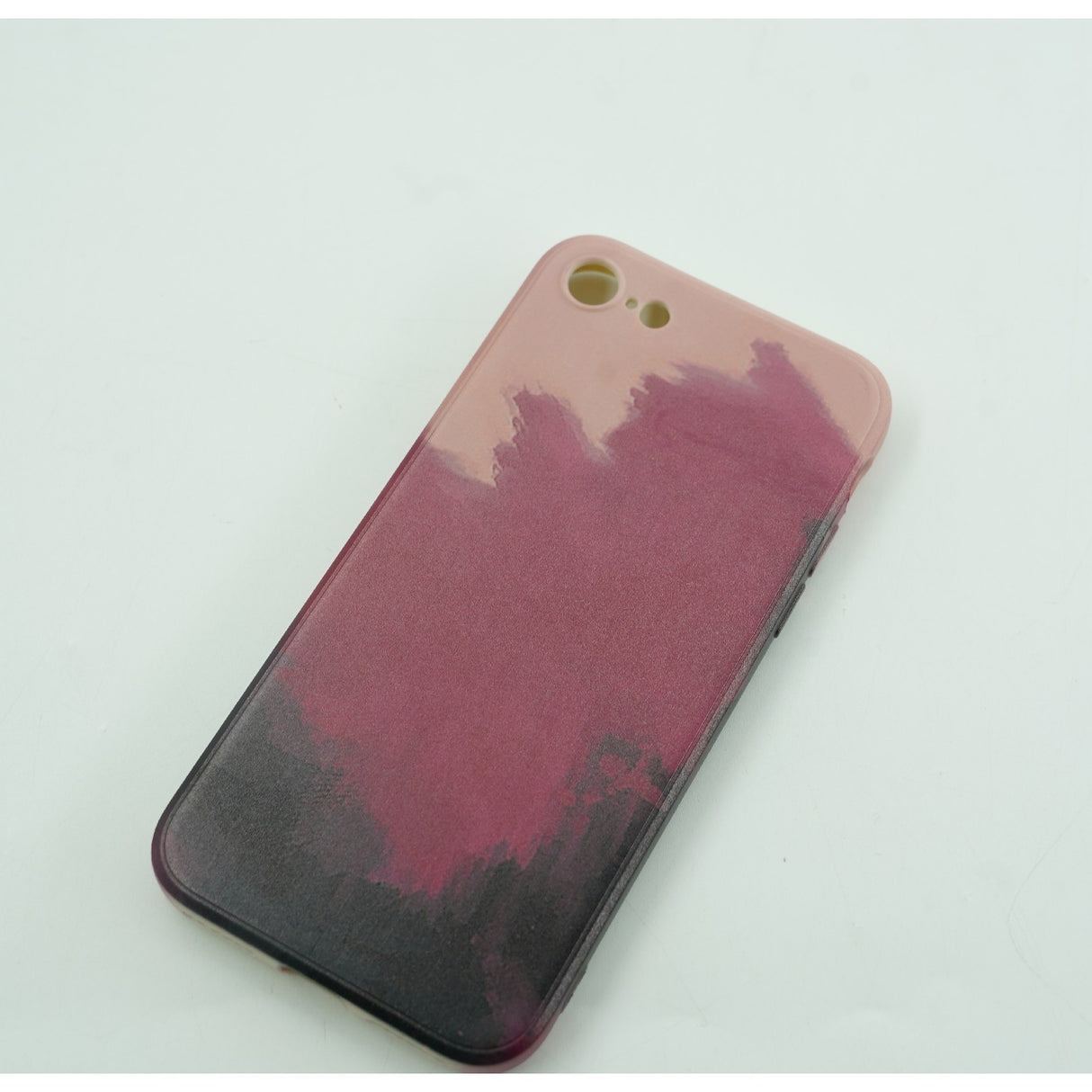 Husa protectie Flippy compatibila cu Apple iPhone 12 Mini Tpu Ombre, Negru/Mov/Roz - vivimall.ro