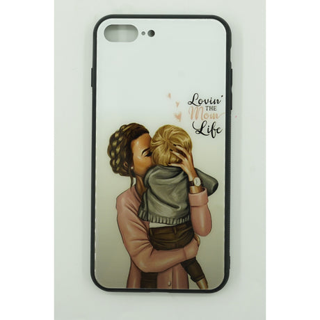 Husa protectie,Flippy, compatibila cu Apple iPhone 12 Pro Glass print Lovin the Mom Multicolor - vivimall.ro