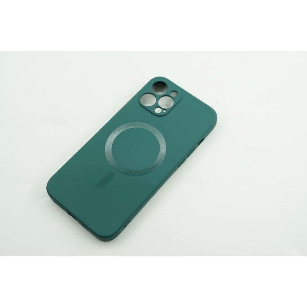 Husa protectie Flippy compatibila cu Apple iPhone 12 Pro Mag Safe Silicone Verde - vivimall.ro