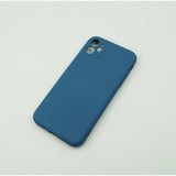 Husa protectie, Flippy, compatibila cu Apple iPhone 12 Pro Max Liquid Silicone Albastru inchis - vivimall.ro