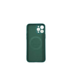 Husa protectie Flippy compatibila cu Apple iPhone 12 Pro Max Mag Safe Silicone Verde - vivimall.ro