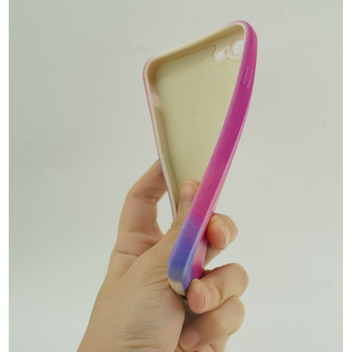 Husa protectie Flippy compatibila cu Apple iPhone 12 Tpu Ombre, Roz/Mov - vivimall.ro