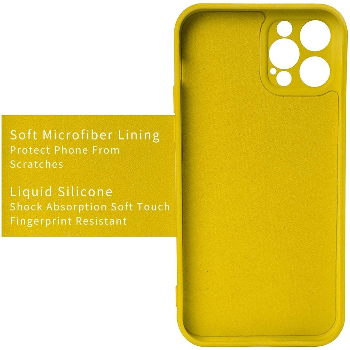 Husa protectie Flippy compatibila cu Apple iPhone 13 Liquid Silicone Ring cu suport rotativ Galben - vivimall.ro