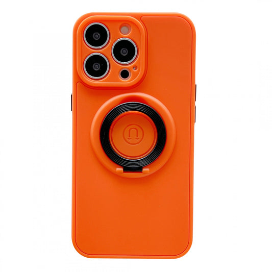 Husa protectie Vivimall compatibila cu Apple iPhone 13 Mag Safe Silicone Portocaliu - vivimall.ro