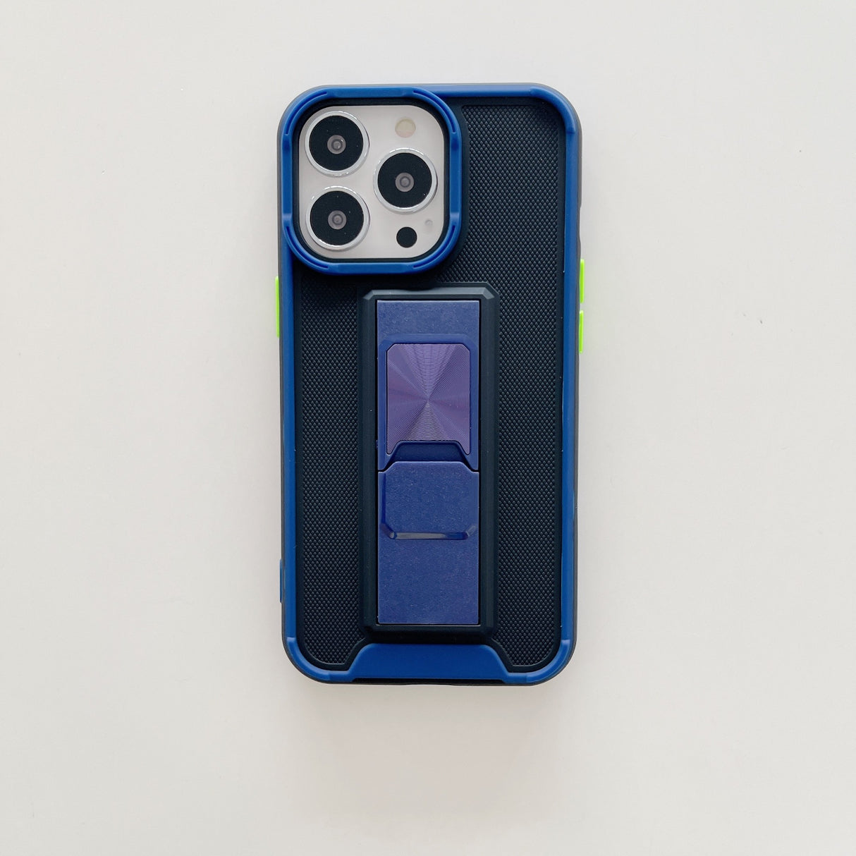 Husa protectie Flippy compatibila cu Apple iPhone 13 Mini Defender Model 5 cu suport,Albastru - vivimall.ro