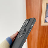 Husa protectie Flippy compatibila cu Apple iPhone 13 Mini Mag Safe Silicone Negru - vivimall.ro