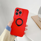 Husa protectie Flippy compatibila cu Apple iPhone 13 Mini Mag Safe Silicone Rosu - vivimall.ro