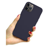 Husa protectie Flippy compatibila cu Apple iPhone 13 Mini Matte Tpu Albastru Inchis Mat - vivimall.ro