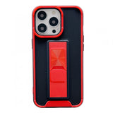 Husa protectie Flippy compatibila cu Apple iPhone 13 Pro Defender Model 5 cu suport,Rosu - vivimall.ro