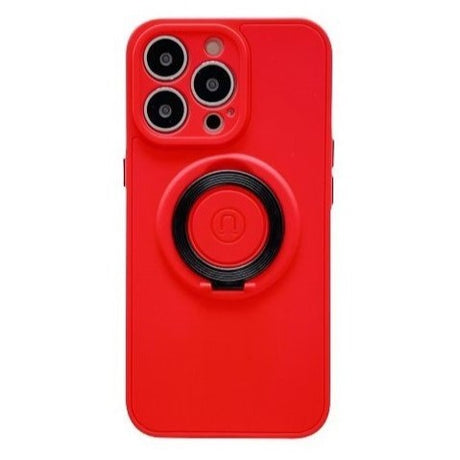 Husa protectie Flippy compatibila cu Apple iPhone 13 Pro Mag Safe Silicone Rosu - vivimall.ro