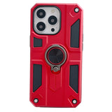 Husa protectie Flippy compatibila cu Apple iPhone 13 Pro Max Defender Model 5 cu suport prindere inel,Rosu - vivimall.ro