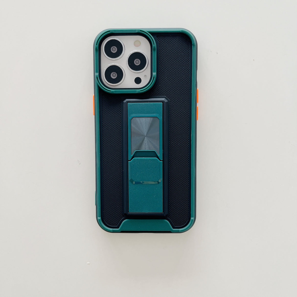 Husa protectie Flippy compatibila cu Apple iPhone 13 Pro Max Defender Model 5 cu suport,Verde - vivimall.ro