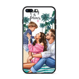 Husa protectie Flippy compatibila cu Apple iPhone 13 Pro Max Glass print Family is Forever Multicolor - vivimall.ro