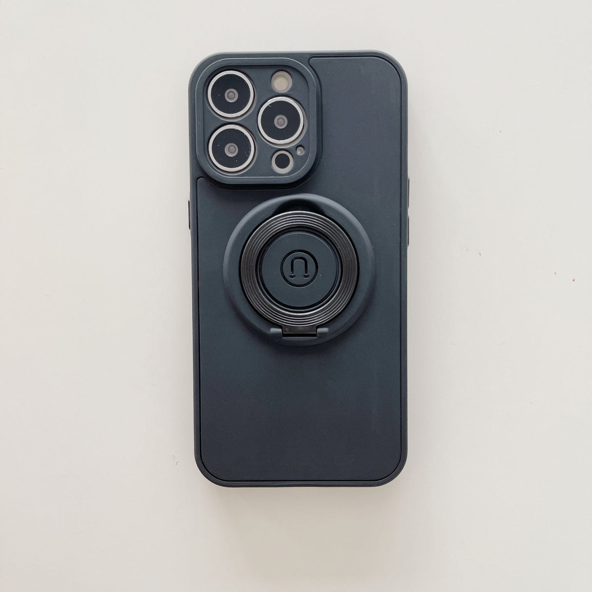 Husa protectie Flippy compatibila cu Apple iPhone 13 Pro Max Mag Safe Silicone Negru - vivimall.ro