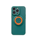 Husa protectie Flippy compatibila cu Apple iPhone 13 Pro Max Mag Safe Silicone Verde - vivimall.ro