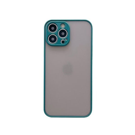 Husa protectie Vivimall compatibila cu Apple iPhone 13 Pro Phantom Tpu Verde - vivimall.ro