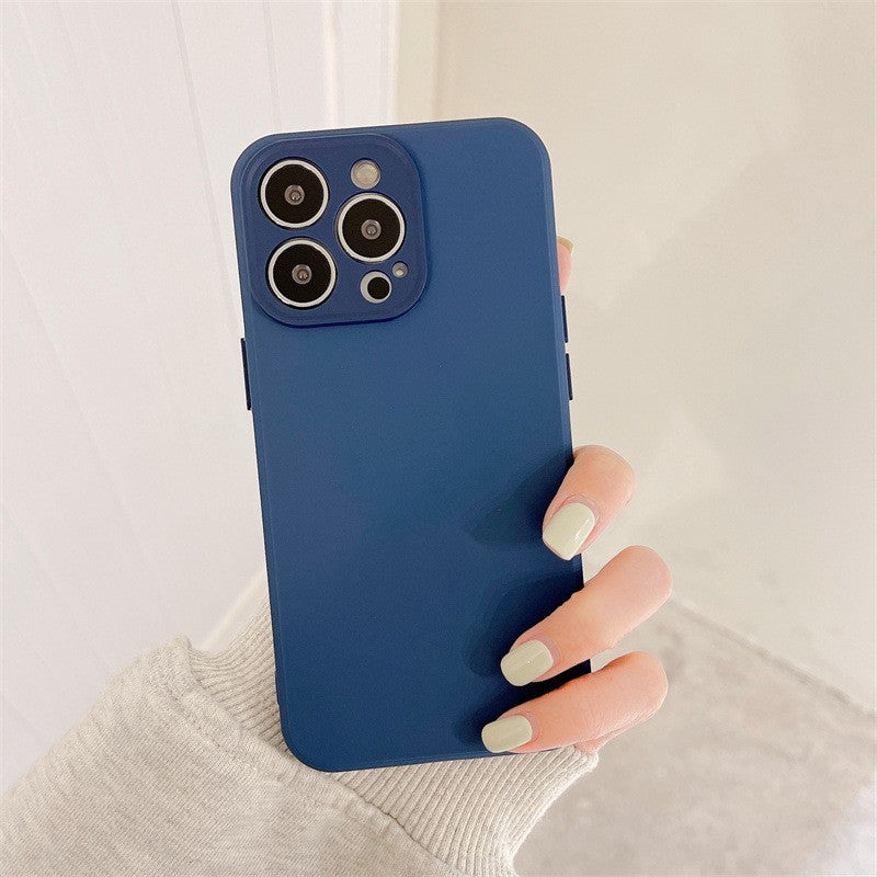 Husa protectie Flippy compatibila cu Apple iPhone 7/8/SE 2020 Liquid Silicone Ring cu suport rotativ Albastru - vivimall.ro