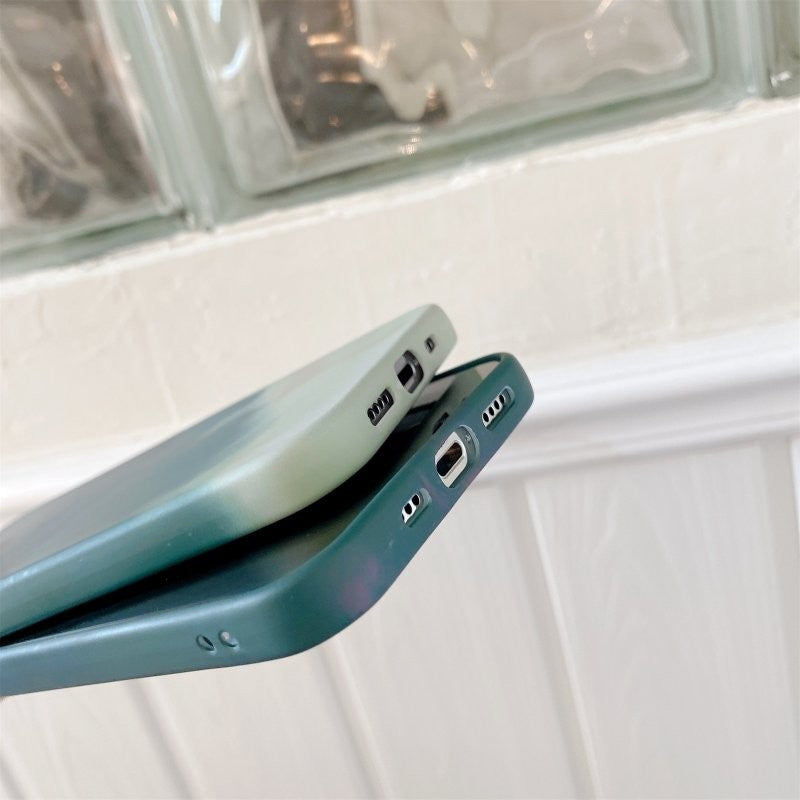 Husa protectie Flippy compatibila cu Apple iPhone 7/8G/SE2020 Tpu Ombre, Verde/Alb - vivimall.ro