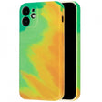 Husa protectie Flippy compatibila cu Apple iPhone XR Tpu Ombre, Verde/Portocaliu - vivimall.ro