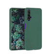 Husa protectie Flippy compatibila cu Huawei Nova 5T Liquid Silicone Case Verde - vivimall.ro