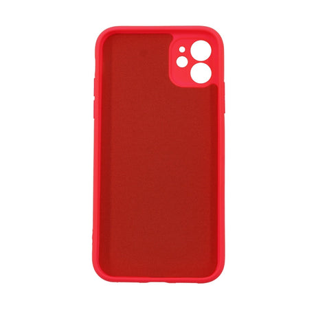 Husă Huawei P Smart 2021 silicon lichid fucsia, vedere spate, design slim