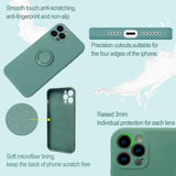 Husa protectie Flippy compatibila cu Huawei P30 Lite Liquid Silicone Ring cu suport rotativ Verde - vivimall.ro
