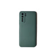 Husă silicon lichid verde pentru Huawei P40 Lite 5G, vedere frontală, model Liquid Silicone Case