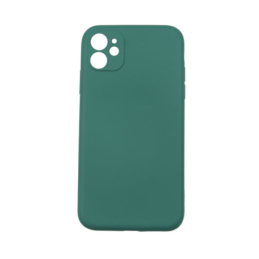 Husa protectie Vivimall compatibila cu Samsung A12 Liquid Silicone Case Verde - vivimall.ro