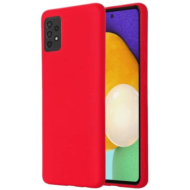 Husa de Protectie, Flippy, pentru Samsung Galaxy A52, din Silicon Lichid, Rosu - vivimall.ro