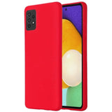 Husa de Protectie, Flippy, pentru Samsung Galaxy A52, din Silicon Lichid, Rosu - vivimall.ro