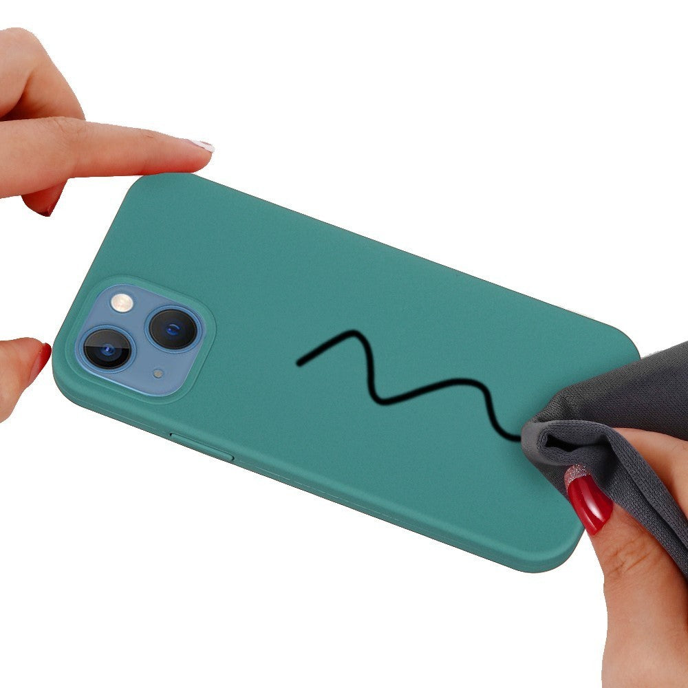 Husa protectie Flippy compatibila cu Samsung A71 4G Liquid Silicone Case Verde - vivimall.ro