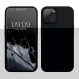 Husa protectie Flippy compatibila cu Samsung Galaxy A02S Liquid Silicone Case Negru - vivimall.ro