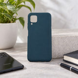 Husă Samsung Galaxy A21s din TPU mat, albastru închis, anti-amprentă