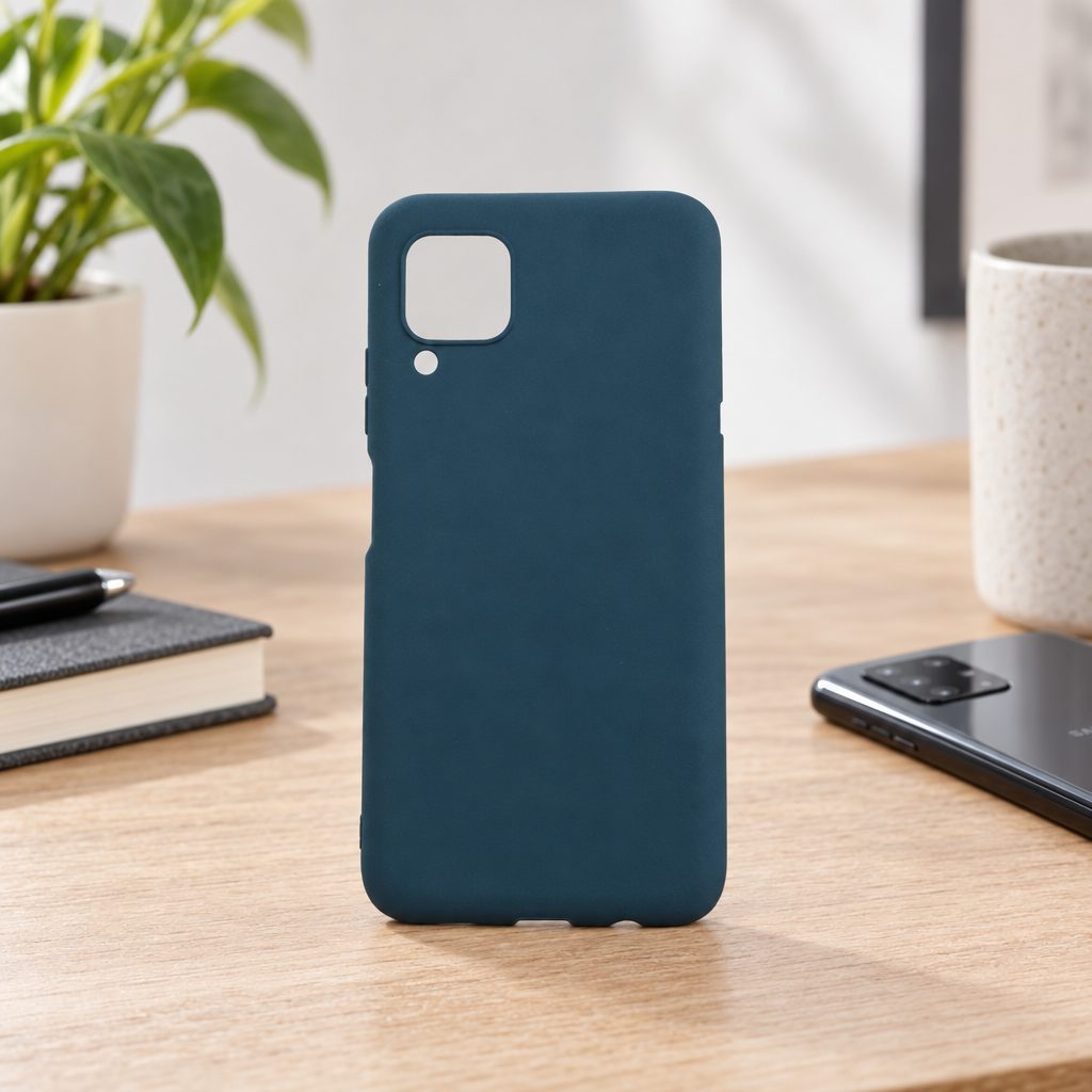 Husă Samsung Galaxy A51 TPU mat, anti-amprentă, albastru închis