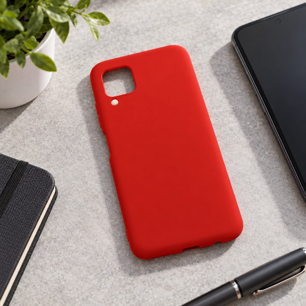 Husa protectie Vivimall compatibila cu Samsung Galaxy A51 Matte Tpu Rosu