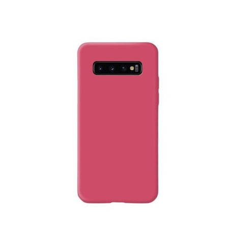 Husa protectie Flippy compatibila cu Samsung Galaxy S10 E Liquid Silicone Case Fuchsia - vivimall.ro