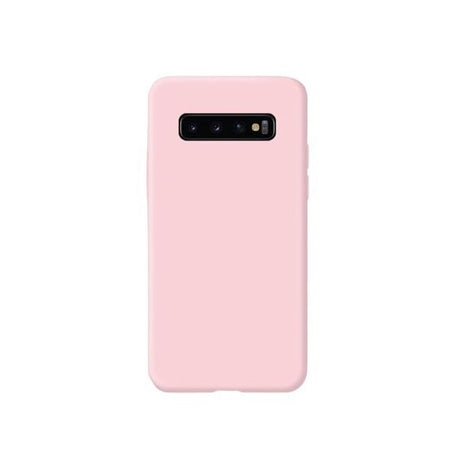 Husa protectie Flippy compatibila cu Samsung Galaxy S10 E Liquid Silicone Case Roz - vivimall.ro