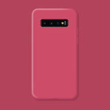 Husa protectie Flippy compatibila cu Samsung Galaxy S10 Liquid Silicone Case Fuchsia - vivimall.ro