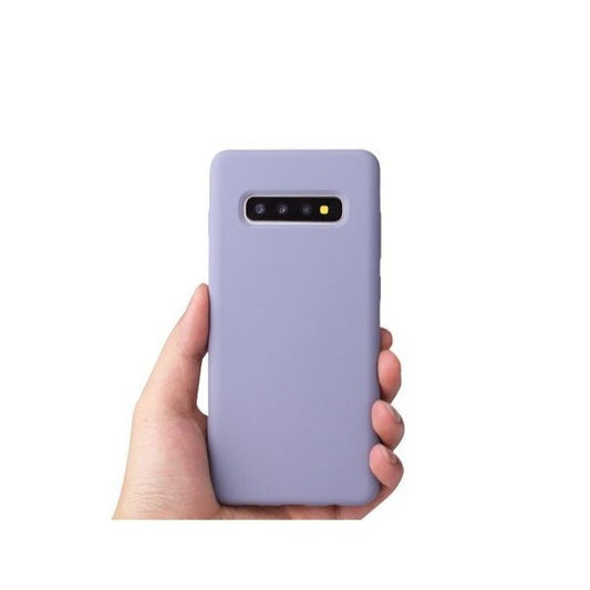 Husa protectie Vivimall compatibila cu Samsung Galaxy S10 Liquid Silicone Case Mov - vivimall.ro