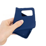 Husa protectie Flippy compatibila cu Samsung Galaxy S21 Ultra Liquid Silicone Case Albastru - vivimall.ro