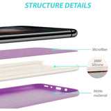 Husa protectie Flippy compatibila cu Samsung S20 Ultra Liquid Silicone Case Mov - vivimall.ro