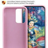 Husa protectie Flippy compatibila cu Samsung S20 Ultra Liquid Silicone Case Roz - vivimall.ro