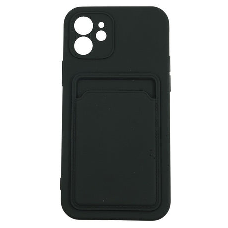 Husa protectie Flippy cu suport card compatibila cu Apple iPhone 11 Pro Max Negru - vivimall.ro