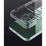 Husa protectie Flippy cu suport card compatibila cu Apple iPhone 7G/8G/SE 2020 Transparent - vivimall.ro