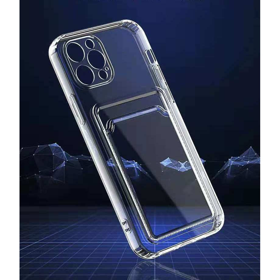 Husa protectie Flippy cu suport card compatibila cu Samsung Galaxy S20 Plus Transparent - vivimall.ro